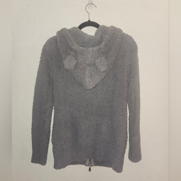 NWT POL "RARE Teddy Bear Ears🐻 Double Zip-up Hooded Sweater w/Pockets" 🩶 Small - Picture 8 of 11